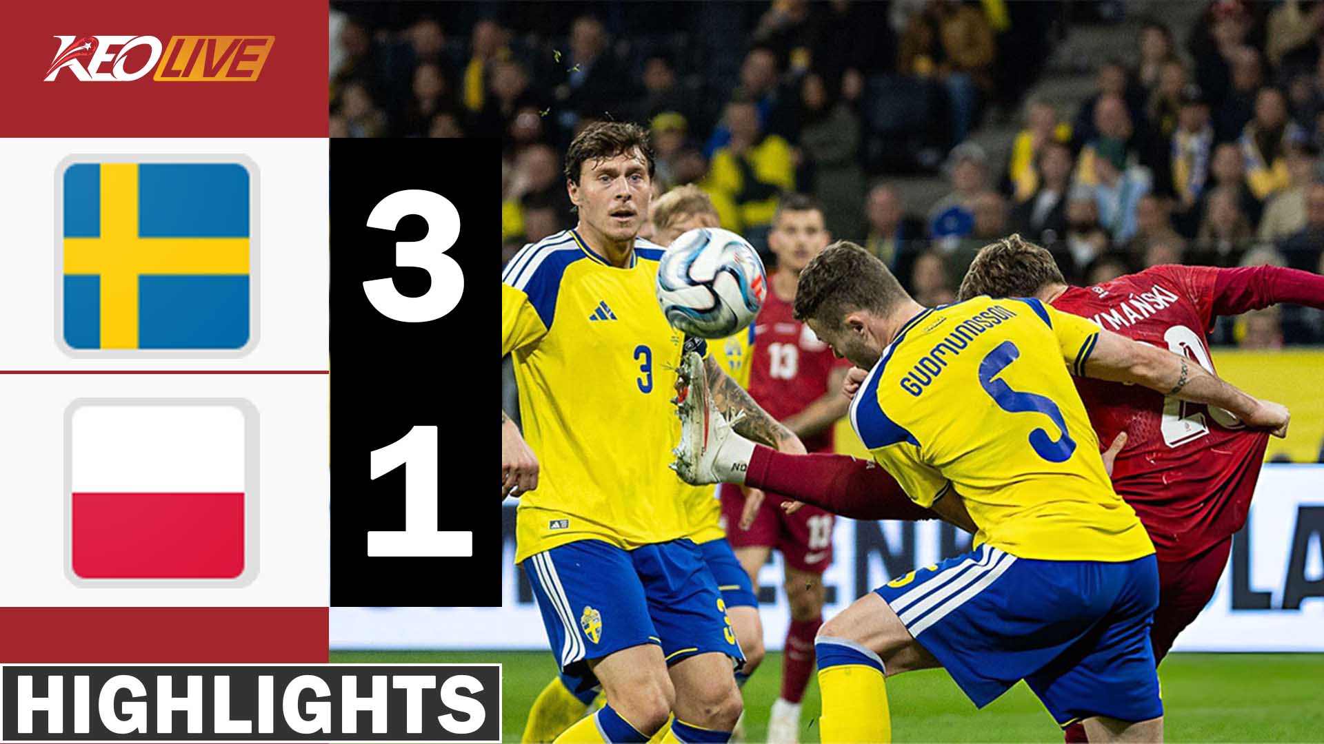 Highlight Swedia (3) vs (1) Polandia | UEFA Nations League 2026/2027