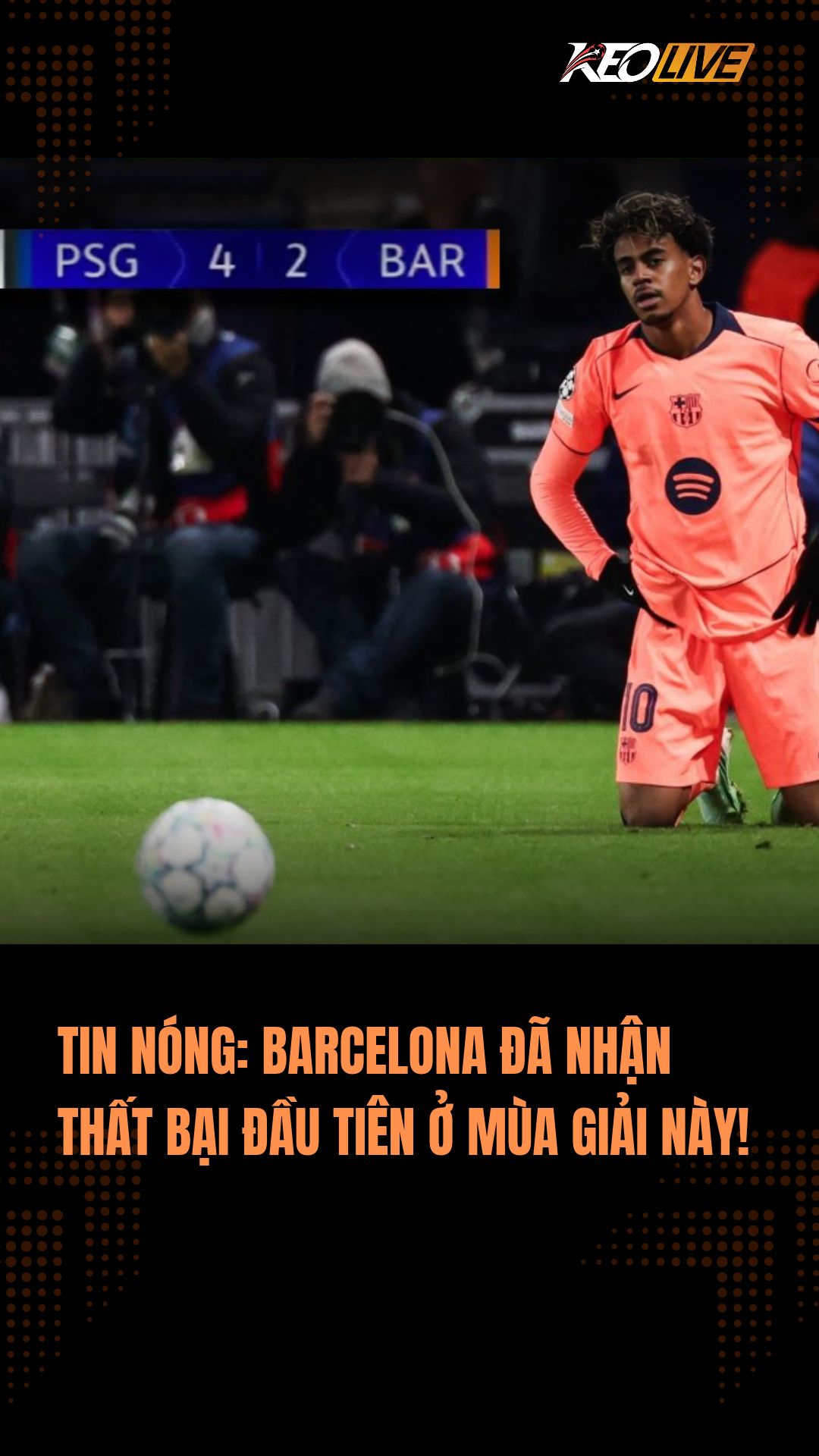 Barcelona đã nhận thất bại đầu tiên ở mùa giải này!