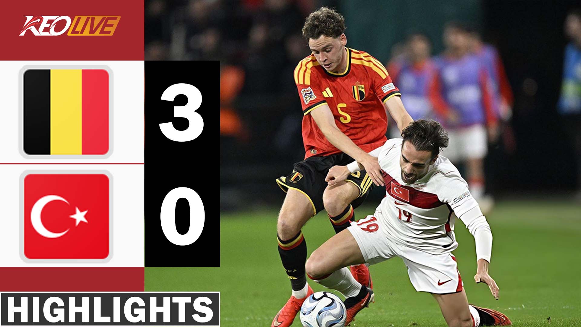 HIGHLIGHTS BỈ - THỔ NHĨ KỲ | DE BRUYNE HỒI XUÂN, ĐẠI THẮNG ẤN TƯỢNG | NATIONS LEAGUE 26-27