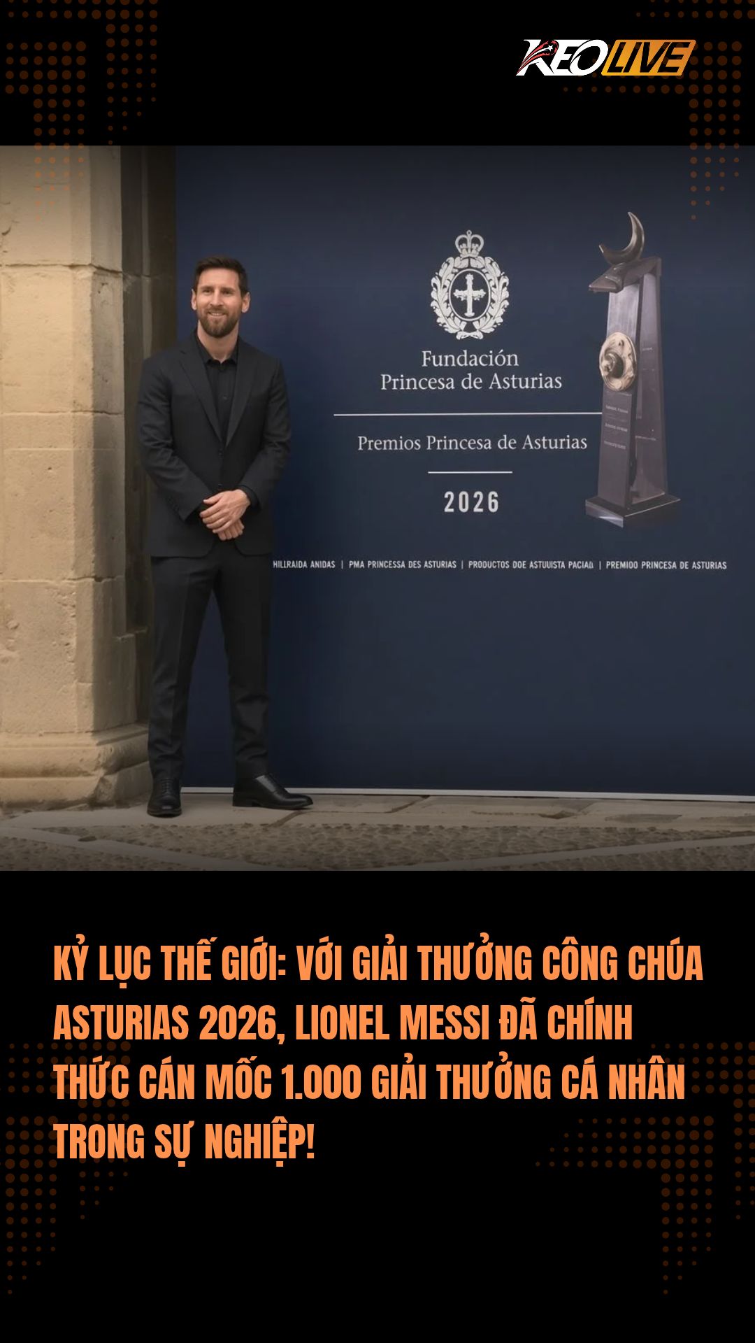 Lionel Messi đã chính thức cán mốc 1.000 GIẢI THƯỞNG CÁ NHÂN trong sự nghiệp! 