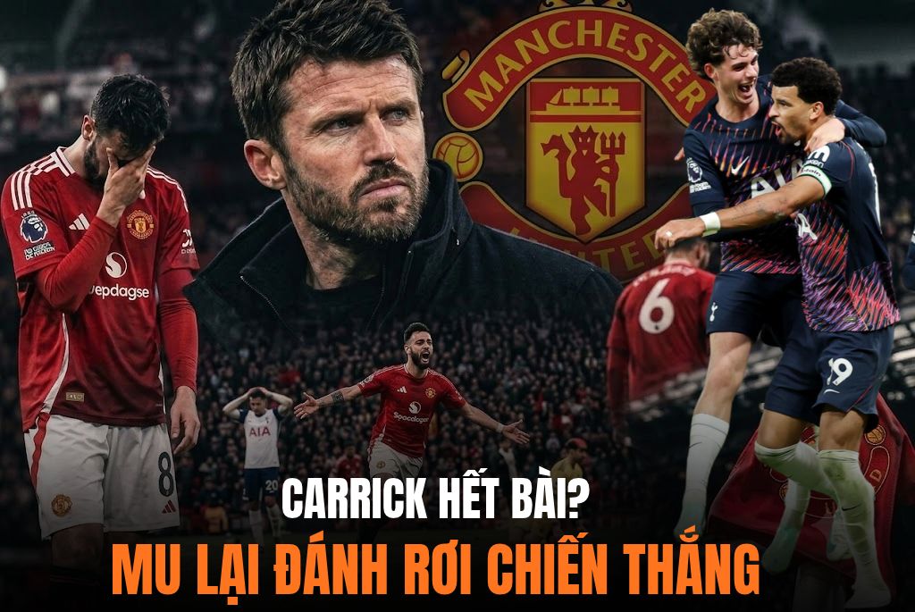 Man Utd khởi đầu tệ nhất 40 năm: Michael Carrick loay hoay giữa vòng lặp thất vọng