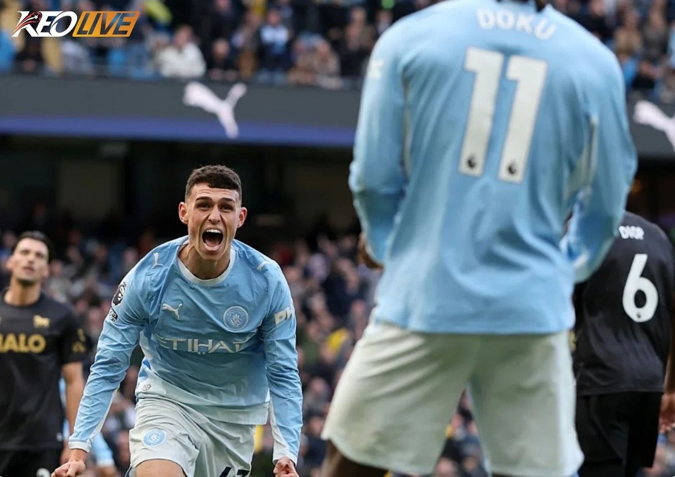 Phil Foden bùng nổ cảm xúc sau khi ghi bàn trở lại cho Man City | Keolive