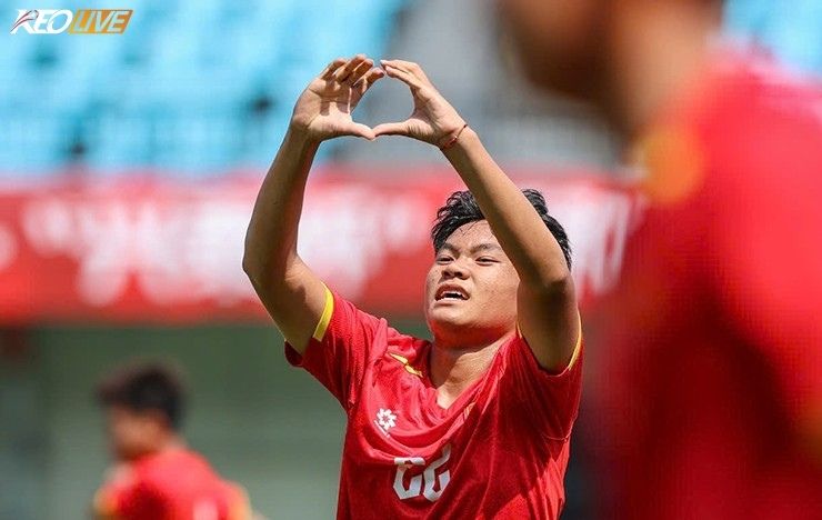 Nguyễn Lê Quang Khôi được xem là một trong những ứng viên có thể thay thế Đậu Quang Hưng trên hàng công U17 Việt Nam | Keolive