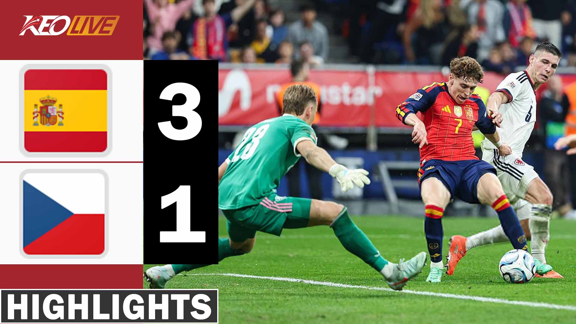Spain vs Czech Republic (3-1) • YAMAL & RODRI Goal • UEFA Nations League Highlights