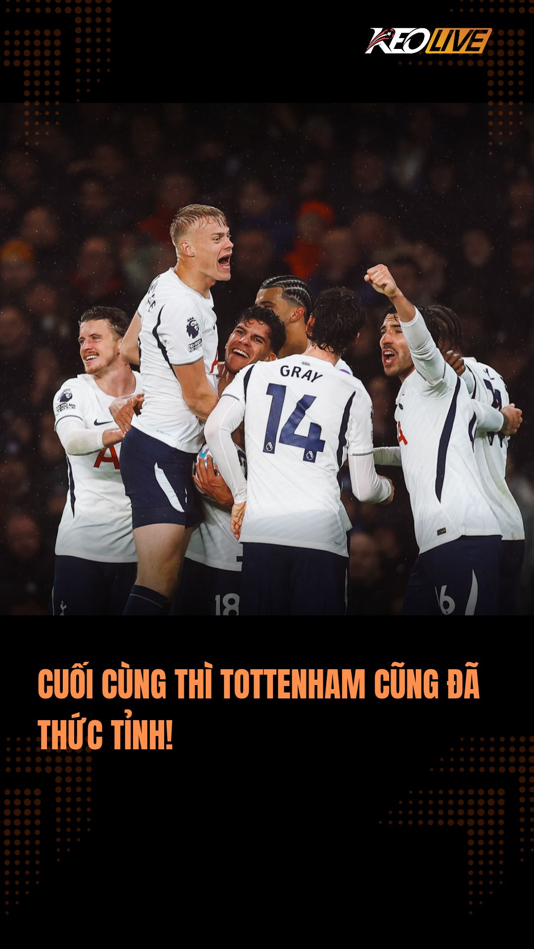Tottenham bây giờ mới bắt đầu đua vô địch