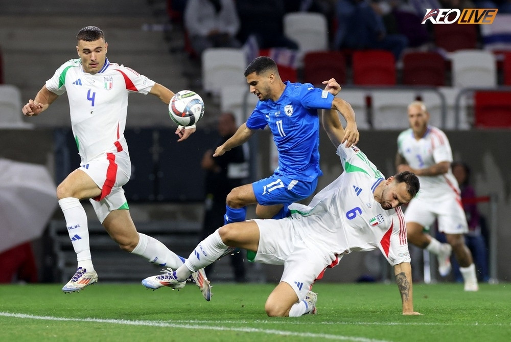Lần gặp nhau gần nhất Ý vs Israel | Keolive