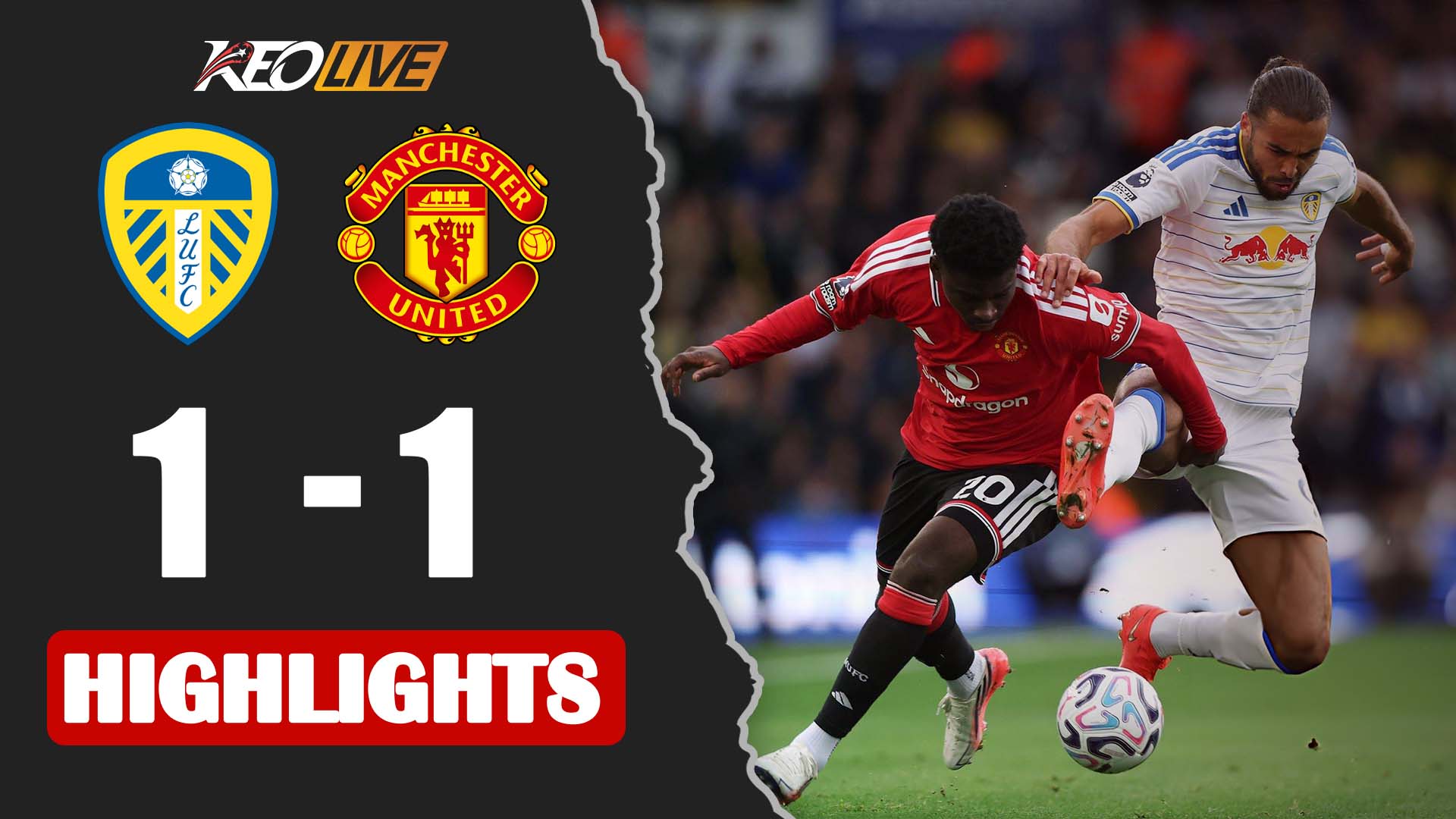  Leeds United 1-1 Manchester United | Premier League highlights