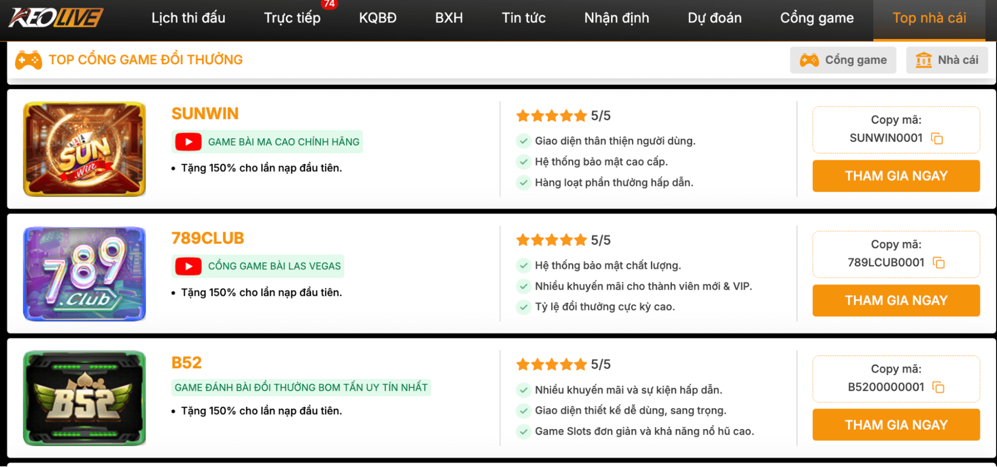 Vì sao cần vào mục “Top nhà cái”?