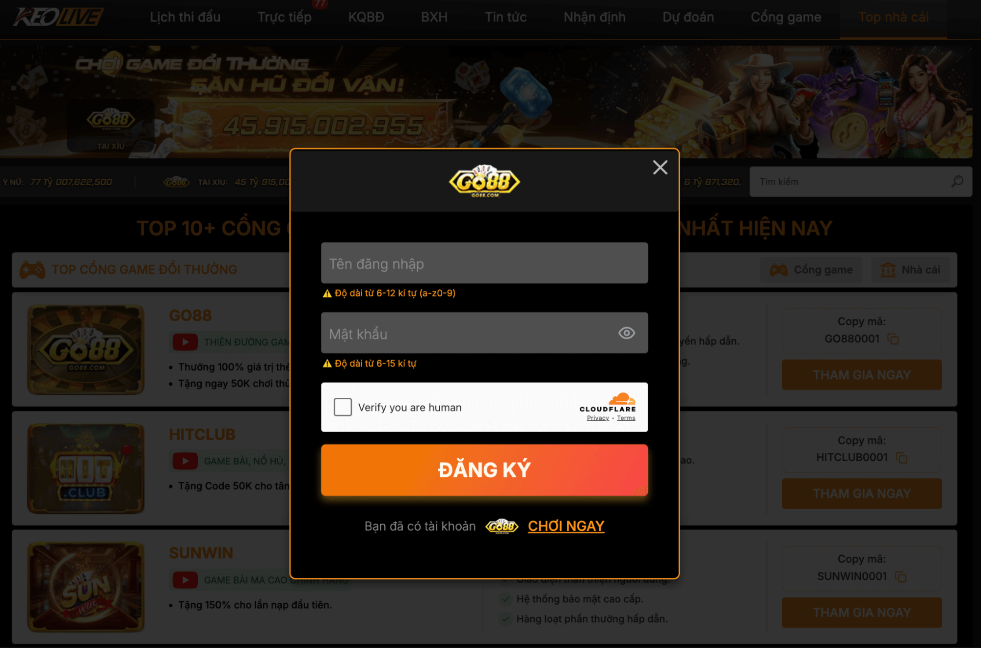 Có thể chơi game trực tiếp tại cổng game trên Keolive không?