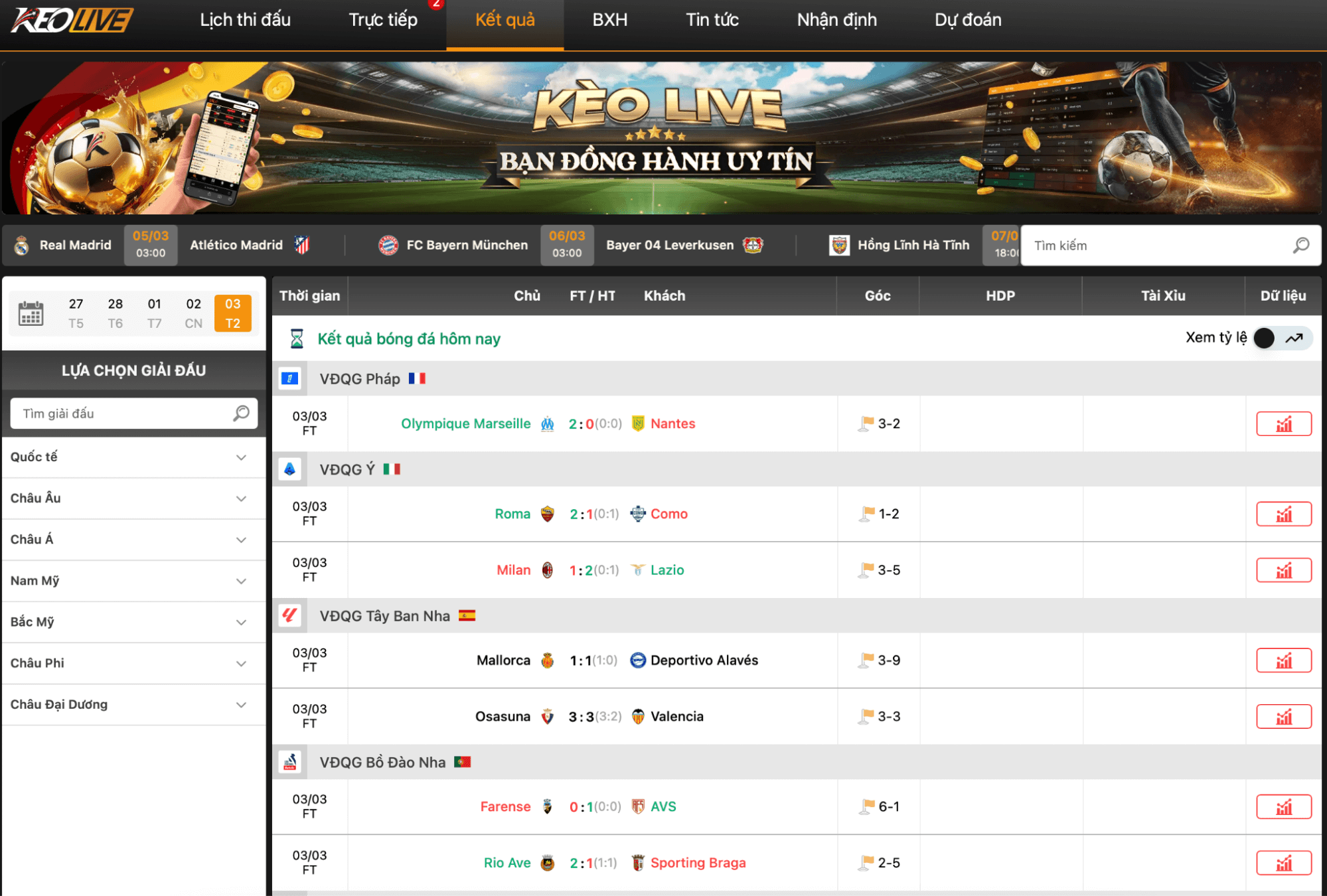 Keolive có cập nhật kết quả trận đấu nhanh chóng và chính xác không?